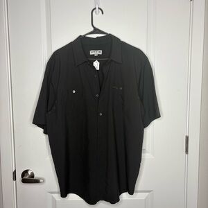 Orvis Black Casual Button Down Shirt Lightweight